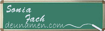 Sonia Fach Visitenkarte